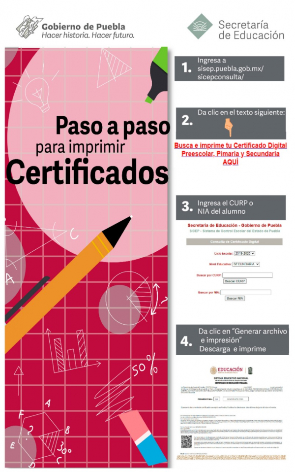 Listos certificados digitales: Secretaría de Educación